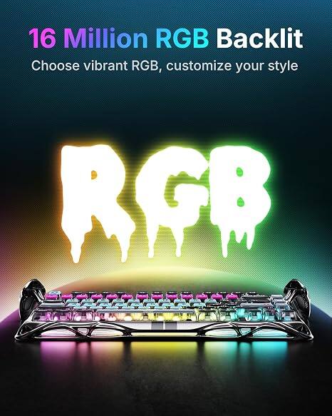 16 Million RGB Backlit  
Choose vibrant RGB, customize your style