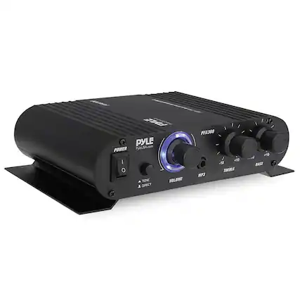 PYLE POWER
PyleUSA.com
PFA300
- TONE
- VOLUME
- MP3
- BASS
- TREBLE
+10
-10
DIRECT