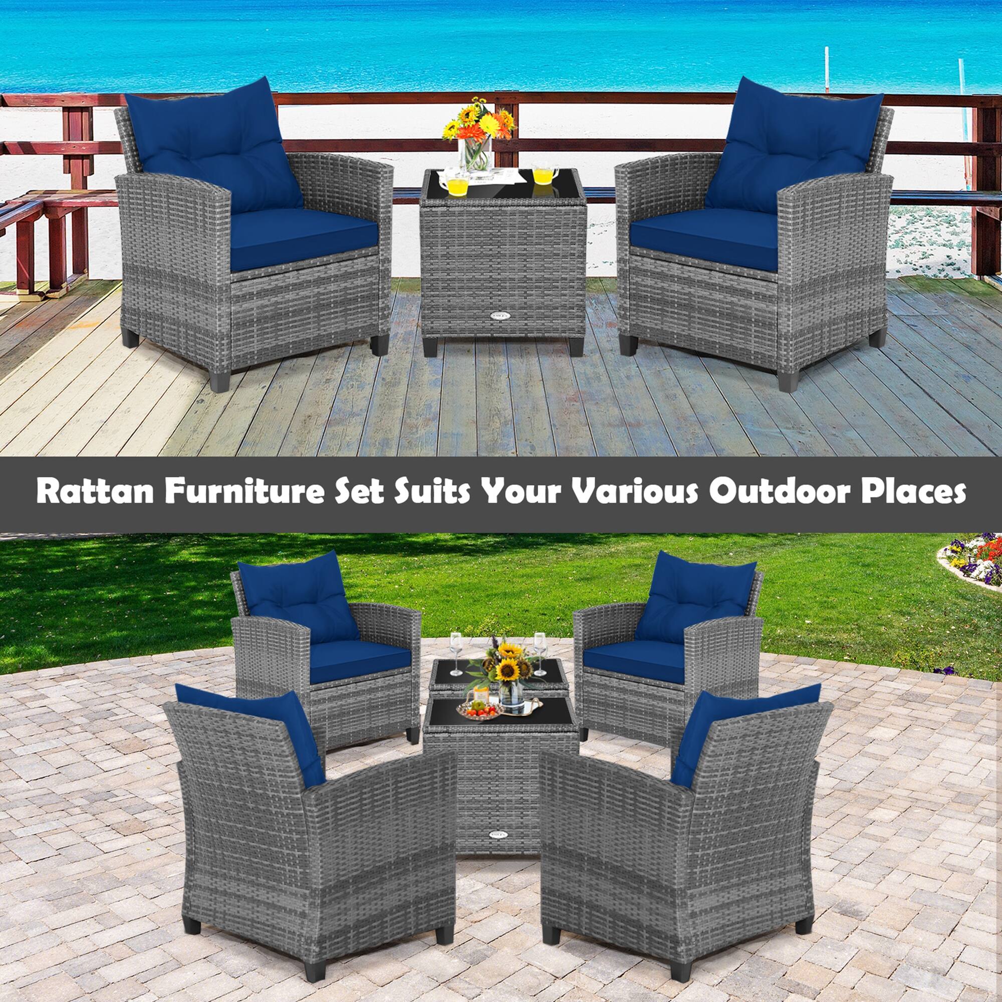 Rattan Furniture Set Suits Your Various Outdoor Places