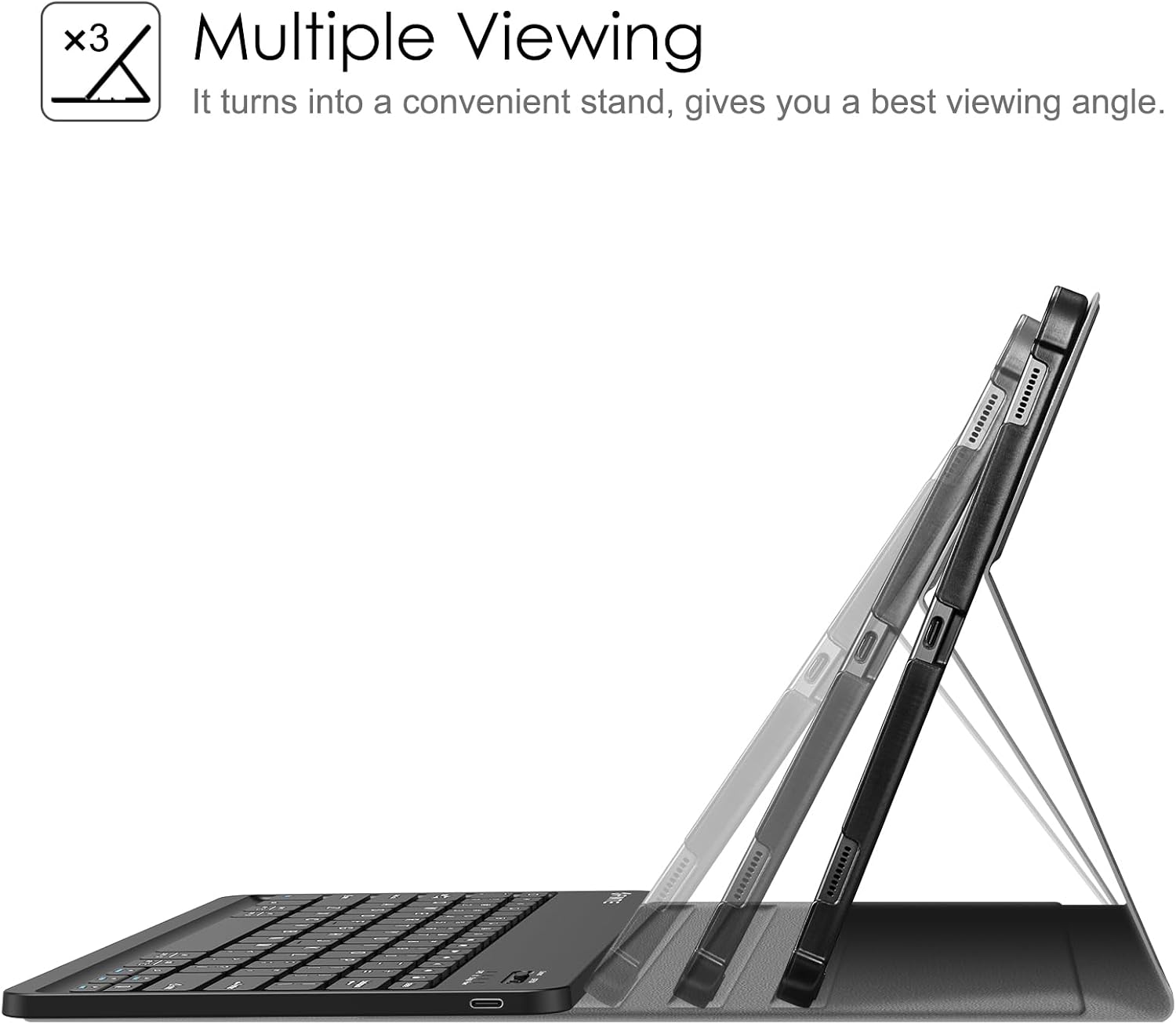 Multiple Viewing

It turns into a convenient stand, gives you a best viewing angle.