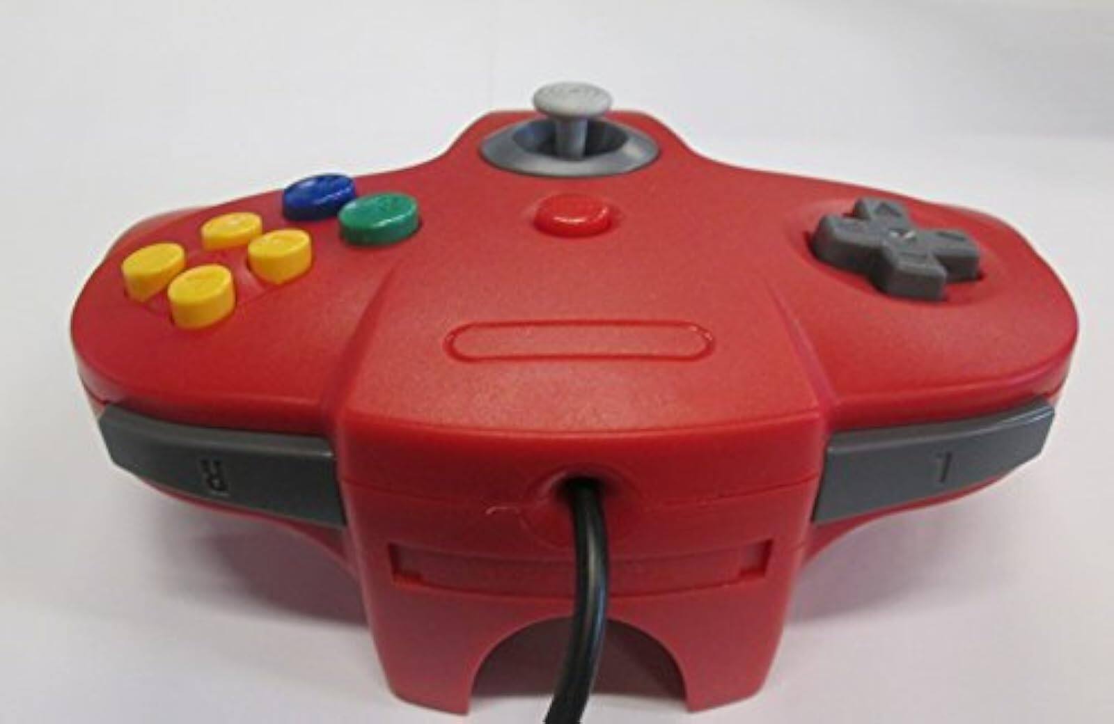Alt View 1. Mars Devices - Red Replacement Controller for Nintendo N64 - Red.