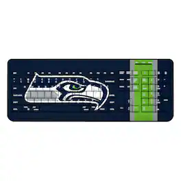 Keyscaper - Seattle Seahawks Stripe Wireless Keyboard - Multicolor