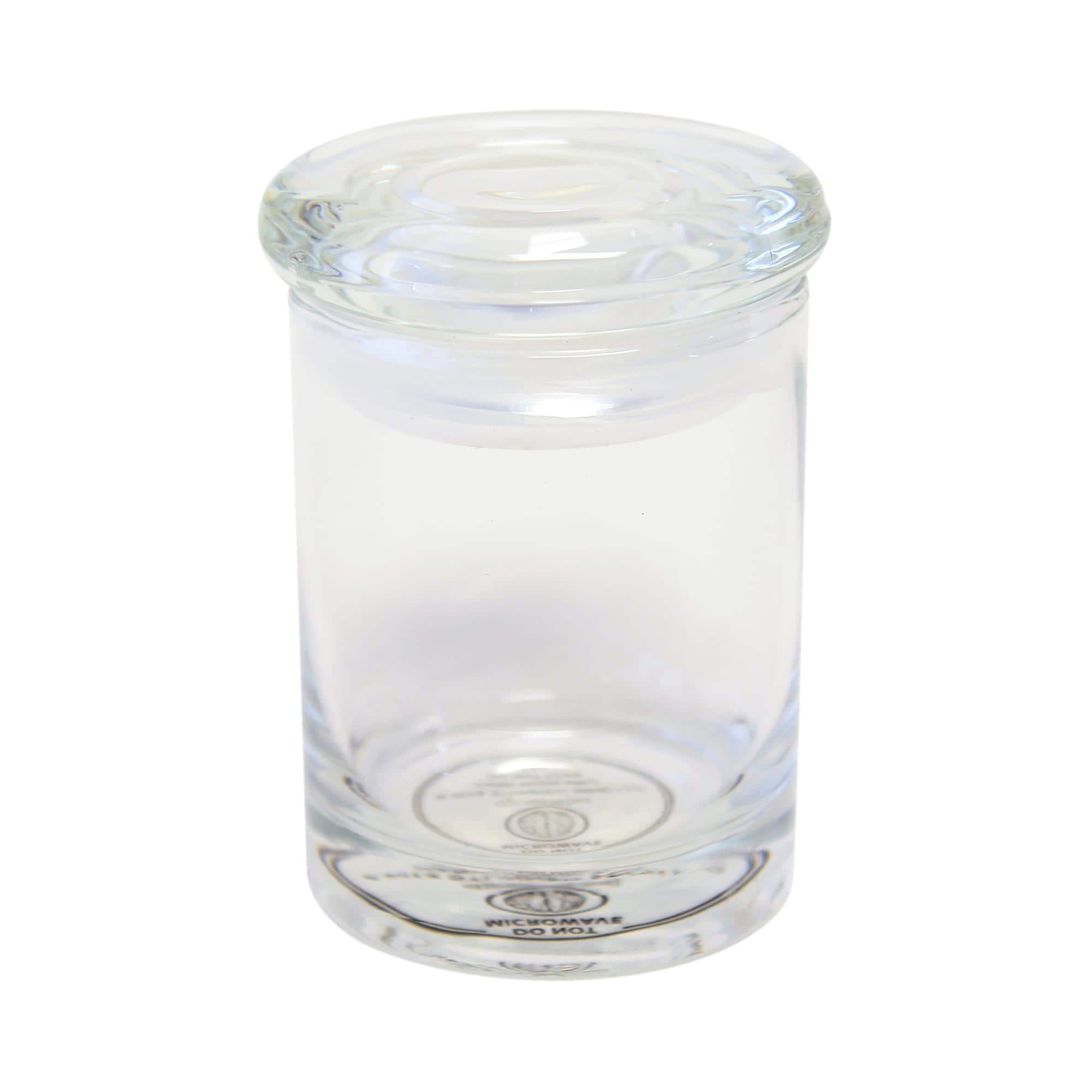 Just Funky - Airtight Glass Jar 6oz Storage Container with Lid - Clear