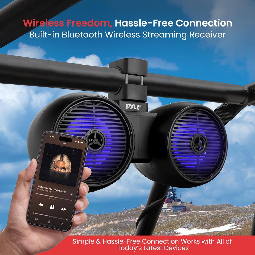 Wireless Freedom, Hassle-Free Connection  
Built-in Bluetooth Wireless Streaming Receiver  

Simple & Hassle-Free Connection Works with All of Today's Latest Devices  

Party Girls (feat. Bui Banton)  
Victoria Beat