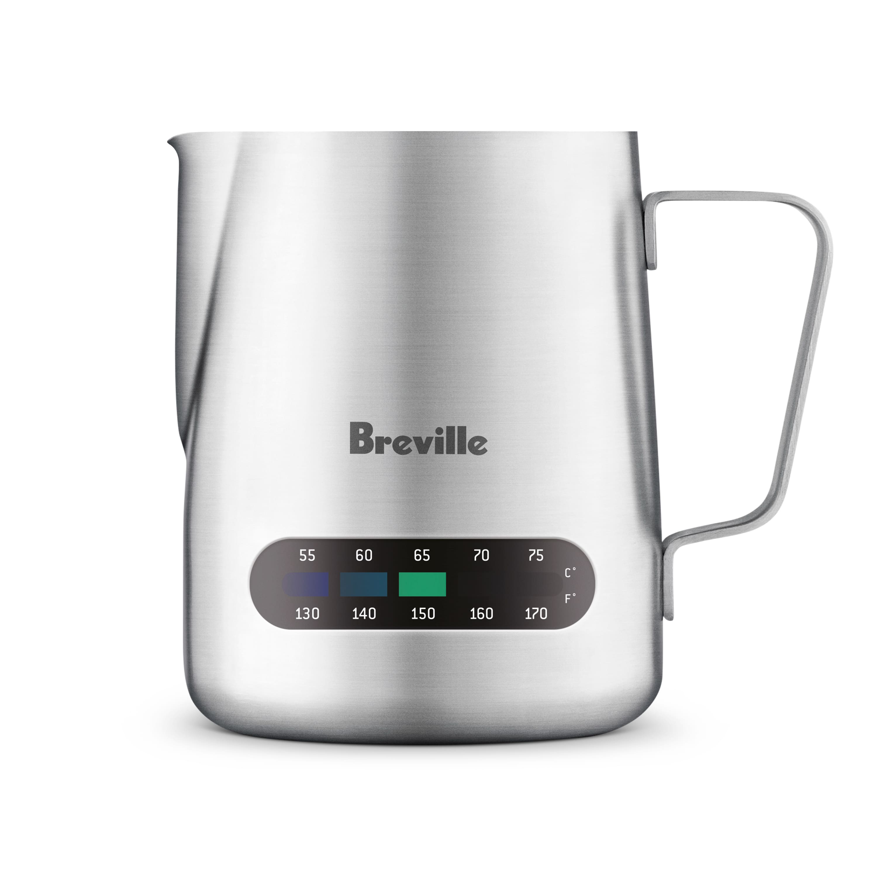 The text on the image reads "Breville 55 60 65 70 75 C' 130 140 150 160 170 F."