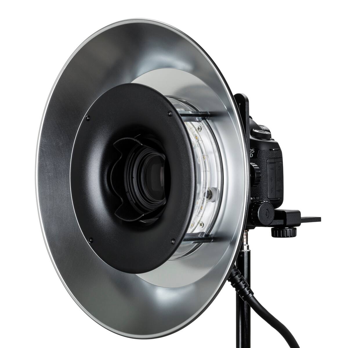 Alt View 9. Flashpoint - Flashpoint Reflector for R1200 Ring Flash Head, Silver Interior.