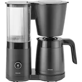 ZWILLING - Enfinigy Drip Coffee Maker with Thermo Carafe 10 Cup, Awarded the SCA Golden Cup Standard - Black