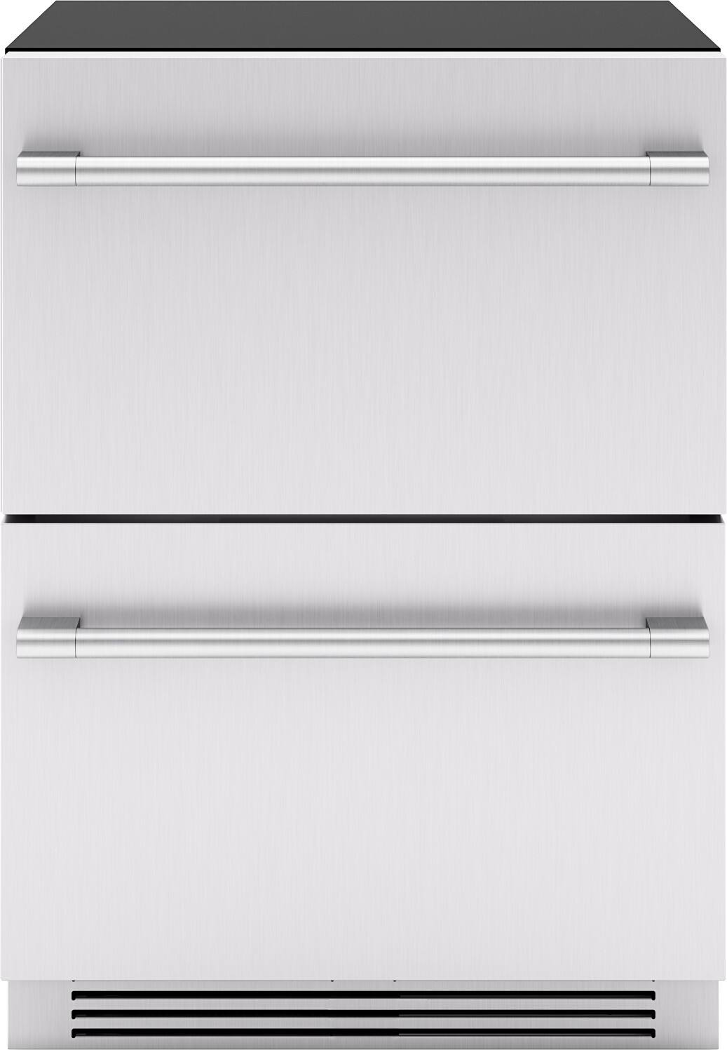 Front. Zephyr - Presrv 24 in. 3.9 Cu. Ft. Dual Zone Refrigerator Freezer Drawers Mini Fridge - Stainless Steel.