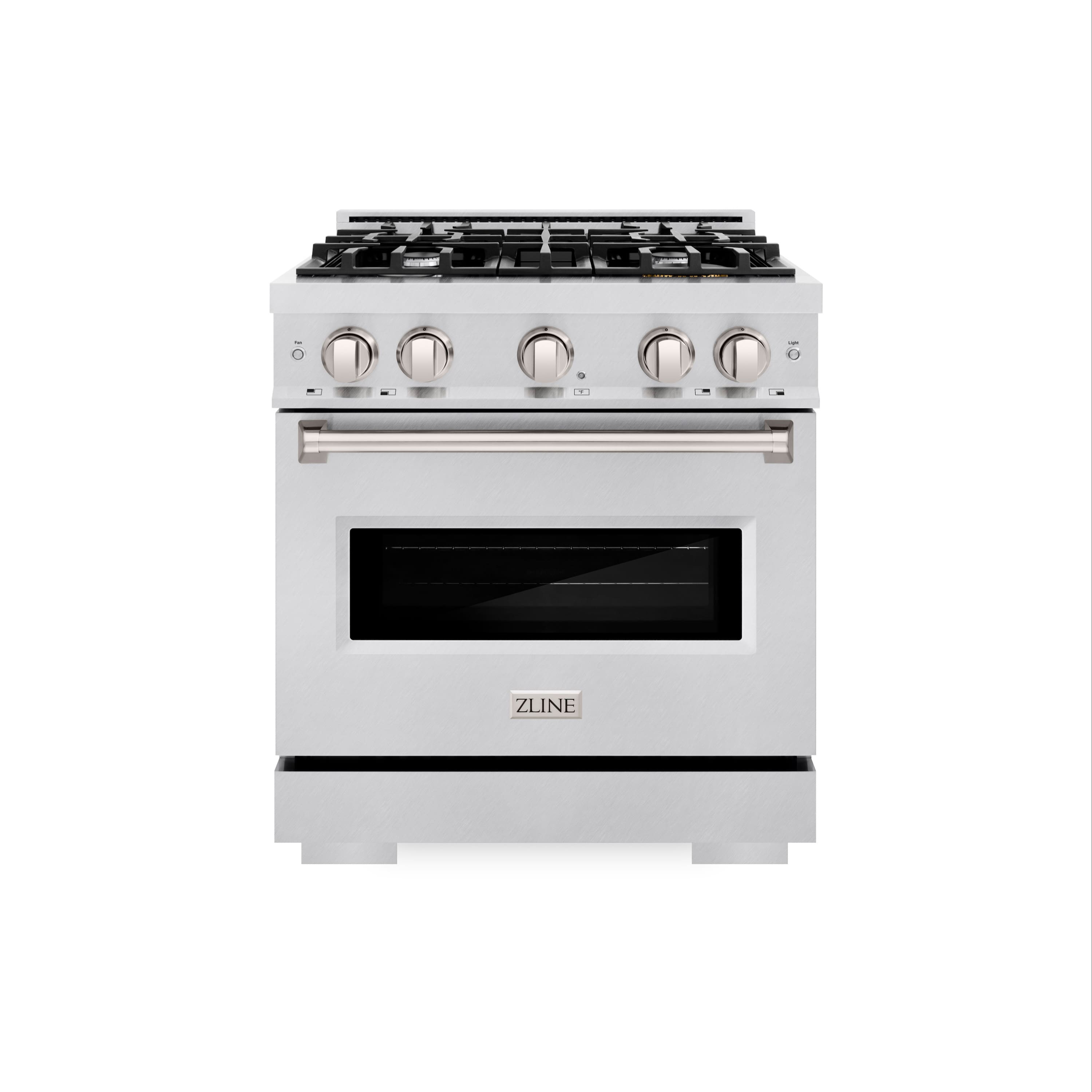 ZLINE - 30 in. Classic Gas Range with 4 Burners and Convection Oven (CGRS-30) - Stainless Steel - Front_Zoom
