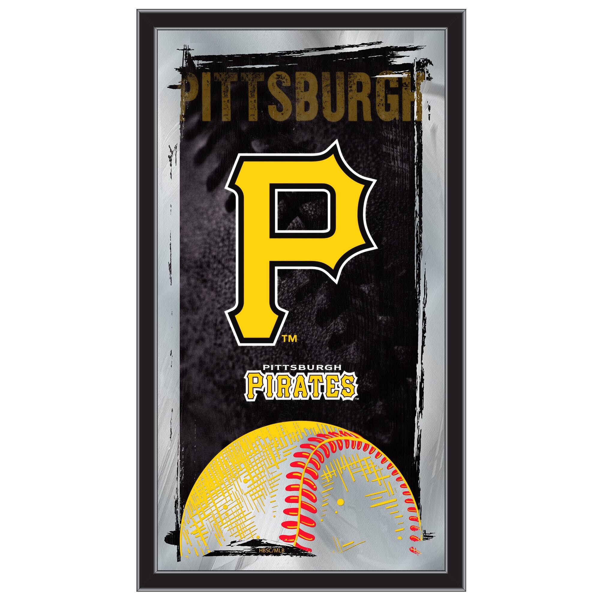 Holland Bar Stool Co. - Pittsburgh Pirates 15" x 26" Wall Mirror - Multicolor