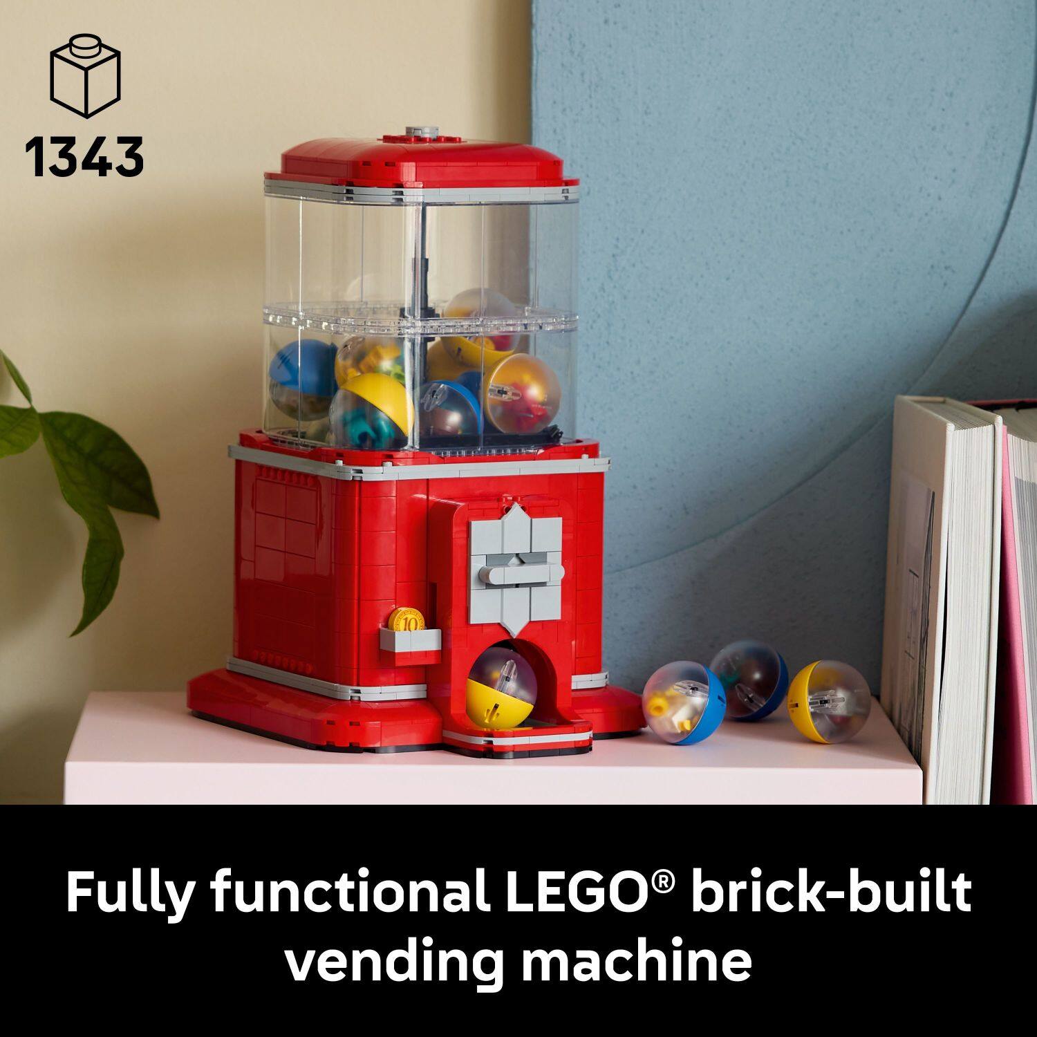 1343  
Fully functional LEGO® brick-built vending machine
