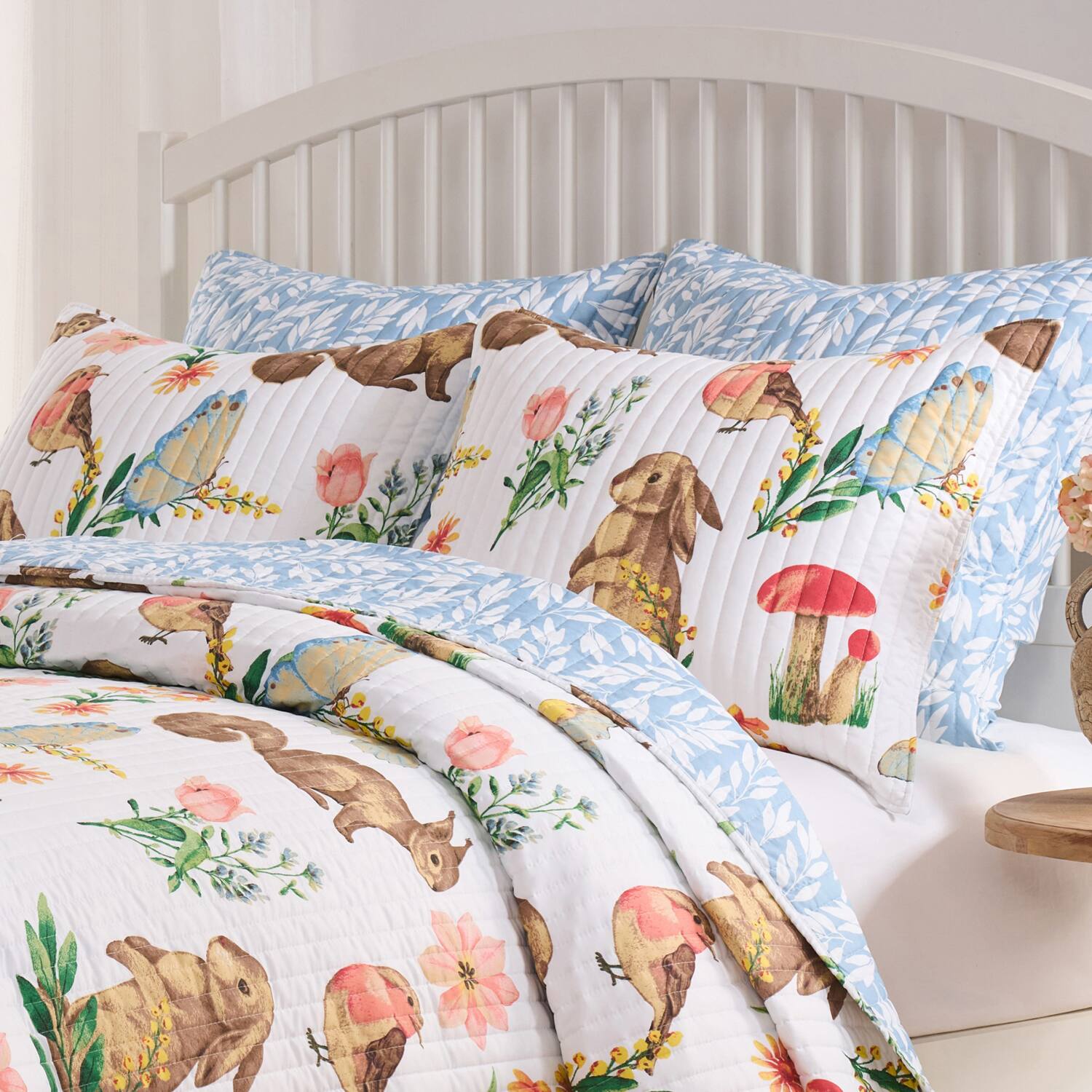 Alt View 2. Greenland Home Fashions - Greenland Home Fashions Willow 100% Microfiber Shell Pillow Sham Standard 20x26 White - White.
