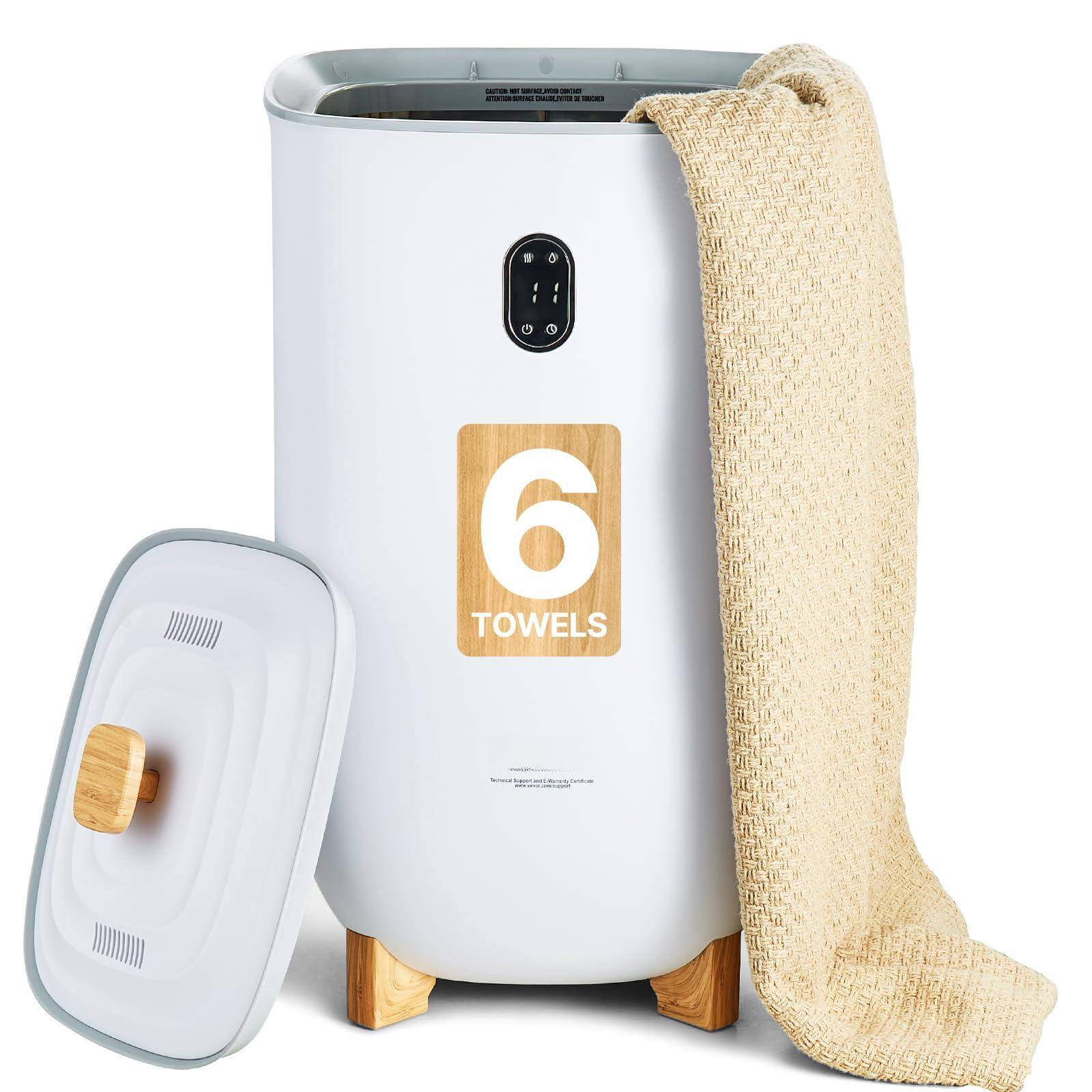 Front. JETRANSPORT - Towel Warmers For Bathroom 35 L Warmer Bucket Dryer With Auto Shut Off Spa Fits Up To 6 Oversized Towels - White 35L - Drying Mode.