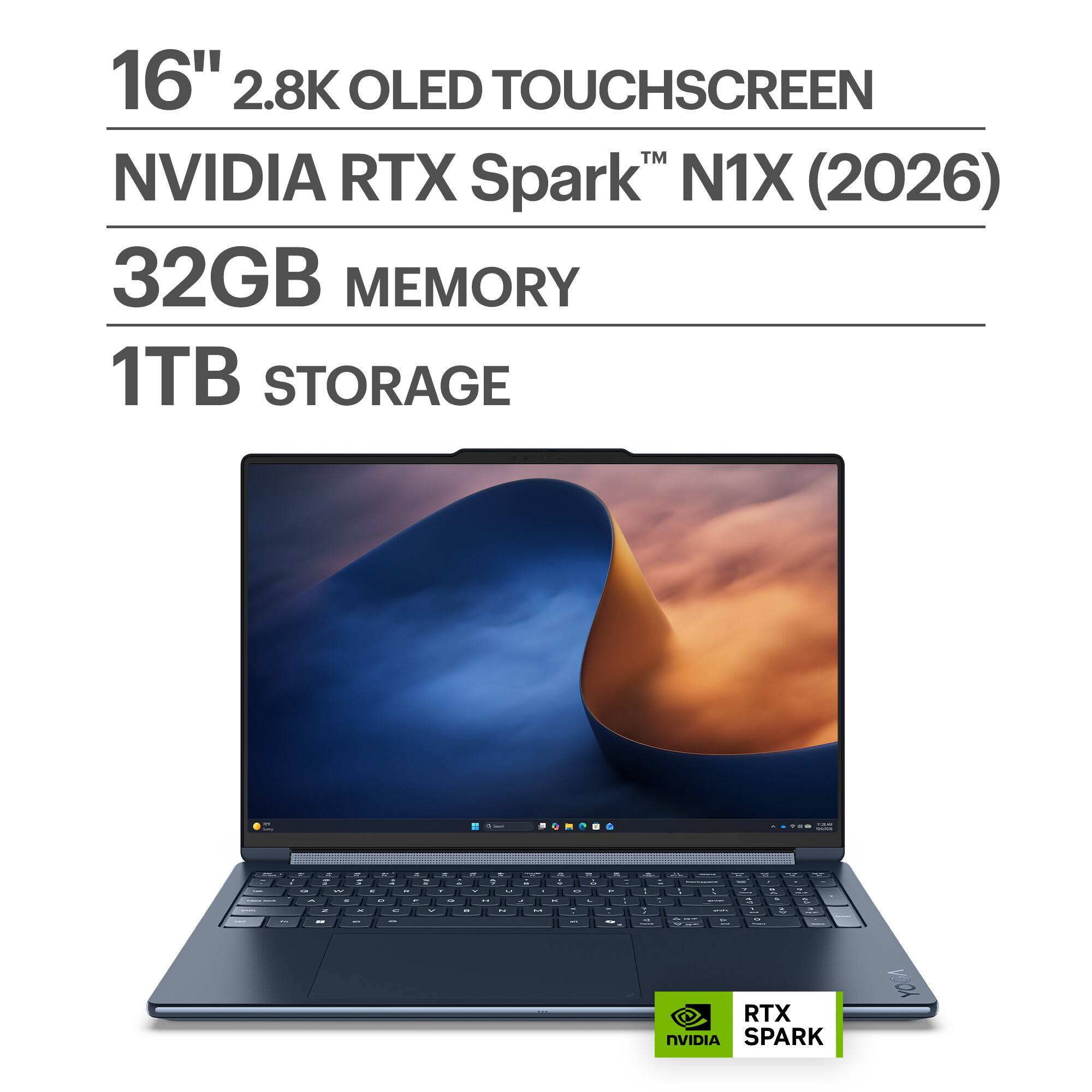 Lenovo Yoga 9n 2-in-1 16" 3K OLED Touchscreen Laptop