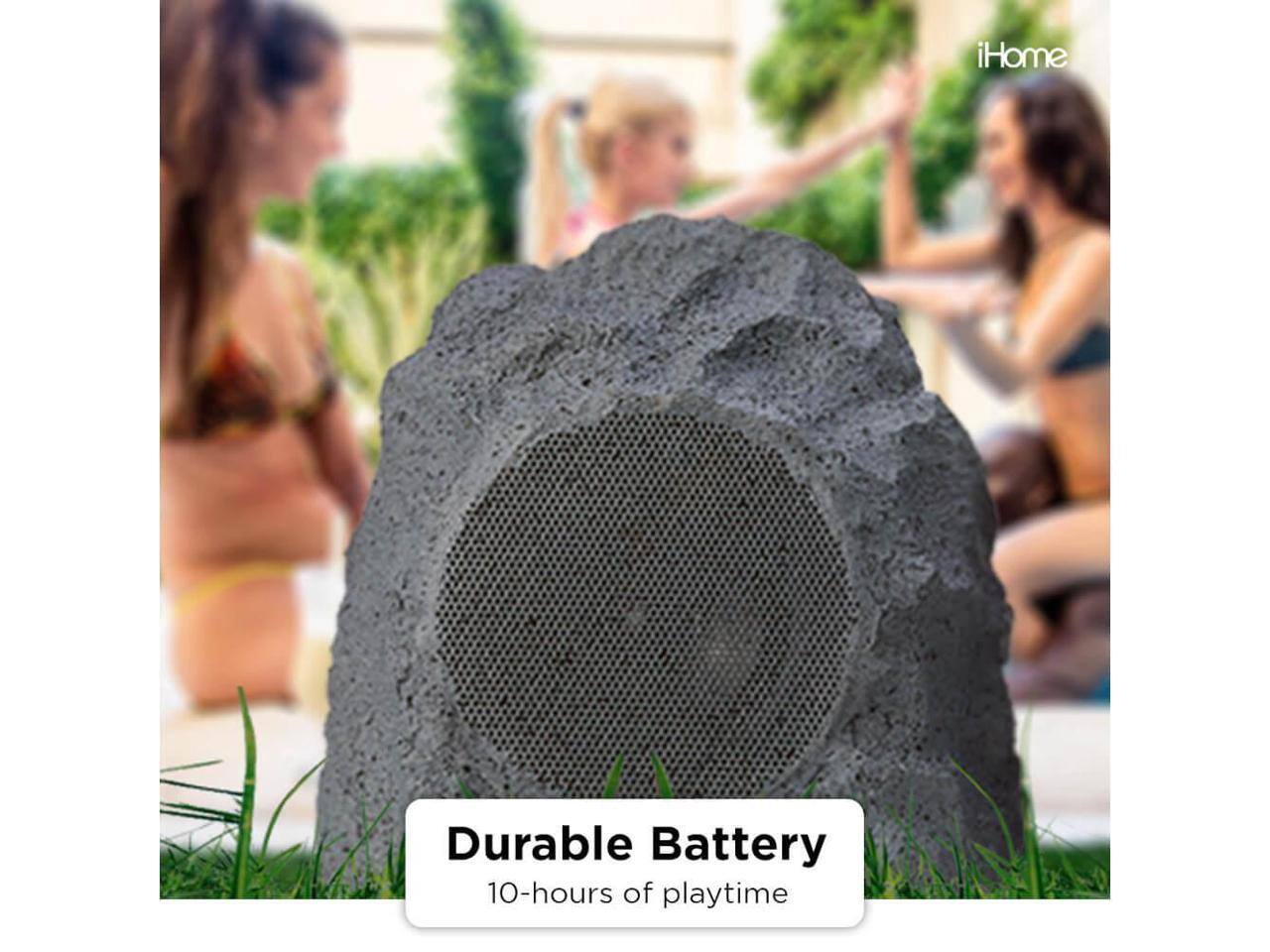 iHome  
Durable Battery  
10-hours of playtime