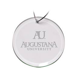 Jardine - Augustana Vikings Team Logo 3'' Round Glass Ornament - Multicolor