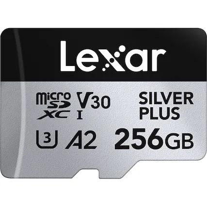 Lexar microSDXC I V30 SILVER PLUS A2 256GB