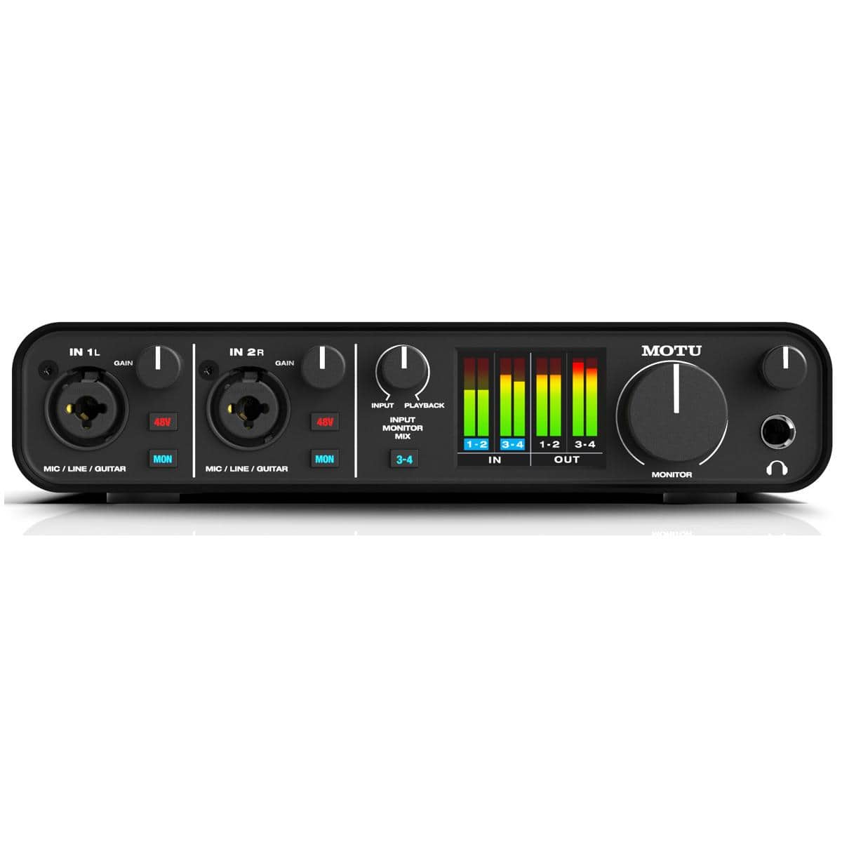 MOTU M4 4x4 USB Type C Audio Interface for Recording, Mixing