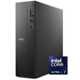 Dell - Slim Desktop - Intel Core Ultra 7 Series 2 265 2025 - 16GB Memory - 1TB Storage - Black