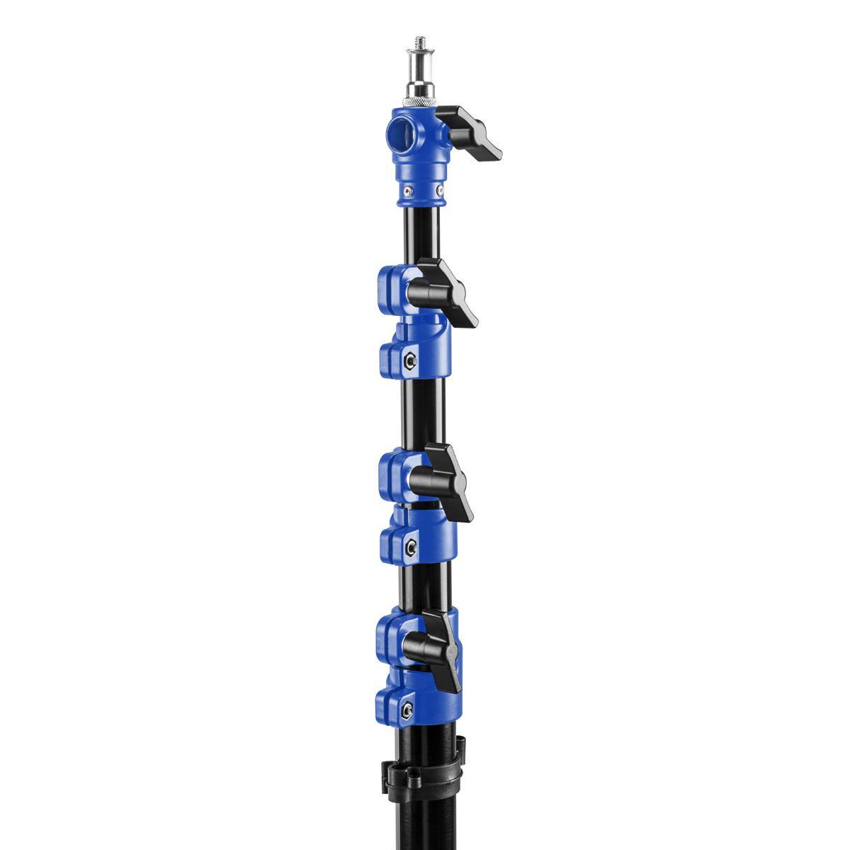 Alt View 5. Flashpoint - Flashpoint 13' Pro Air Cushioned Heavy Duty Light Stand , Blue.