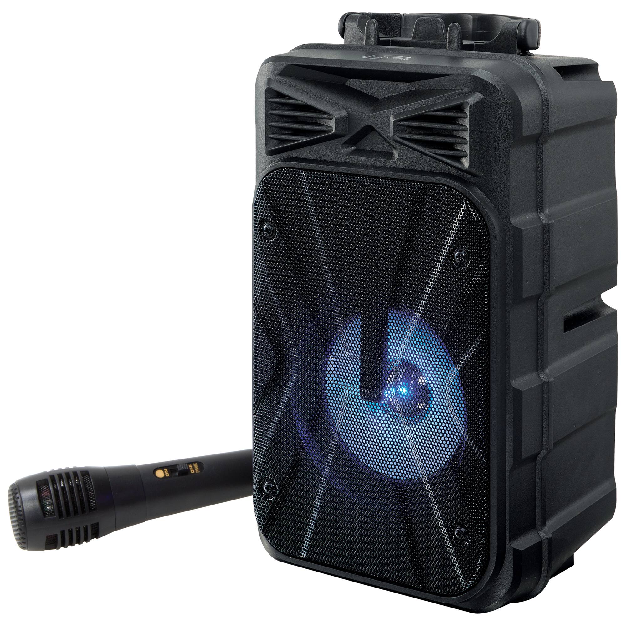 Alt View 1. iLive - iLive Tailgate Party Karaoke Speaker Speaker with Microphone and Carry Handle, ISB202B.