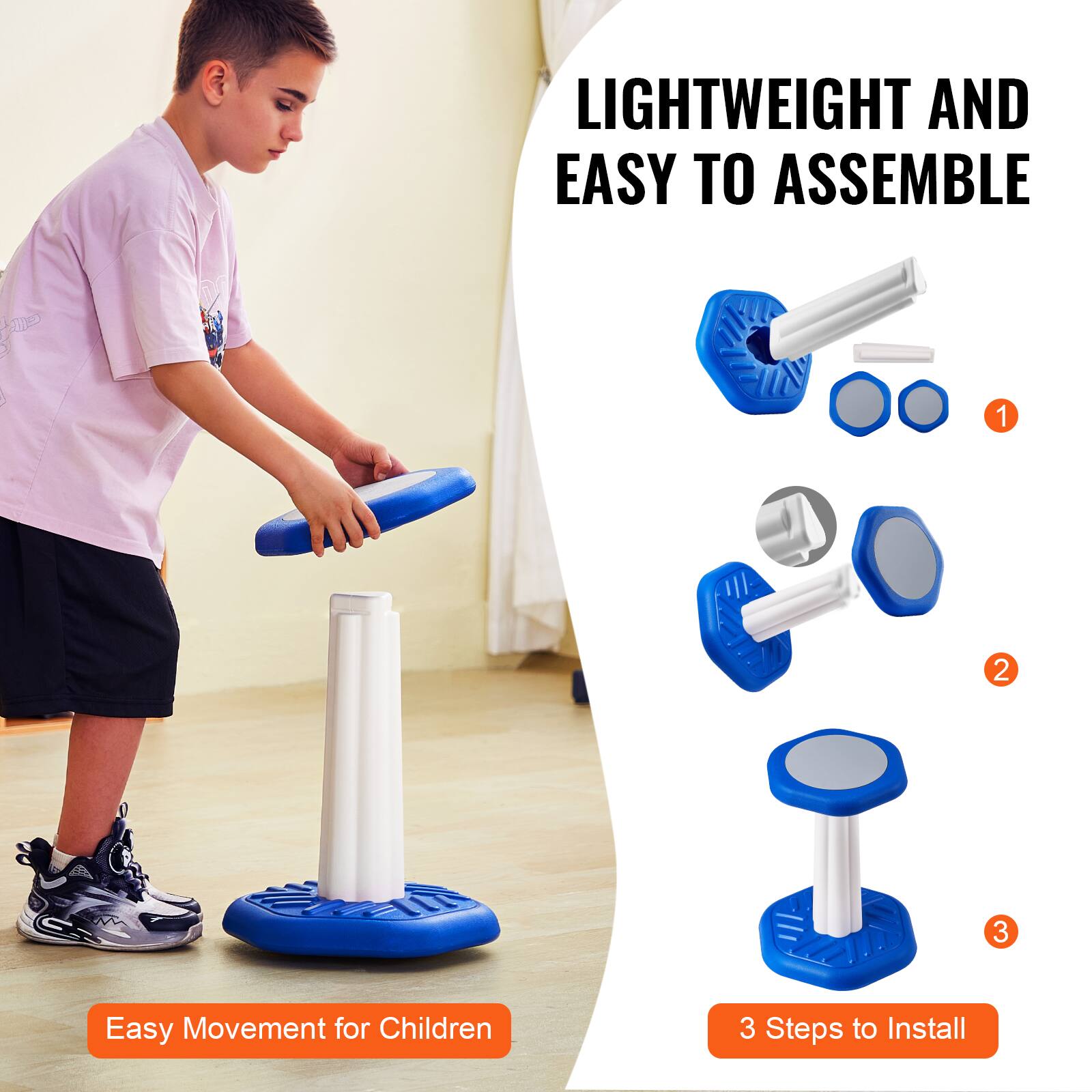 LIGHTWEIGHT AND EASY TO ASSEMBLE

Easy Movement for Children

3 Steps to Install

1
2
3