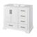 Front. Glintex - 36 Inch Traditional Bathroom Vanity with Ceramic Sink, 2 Doors & 4 Drawers - White.