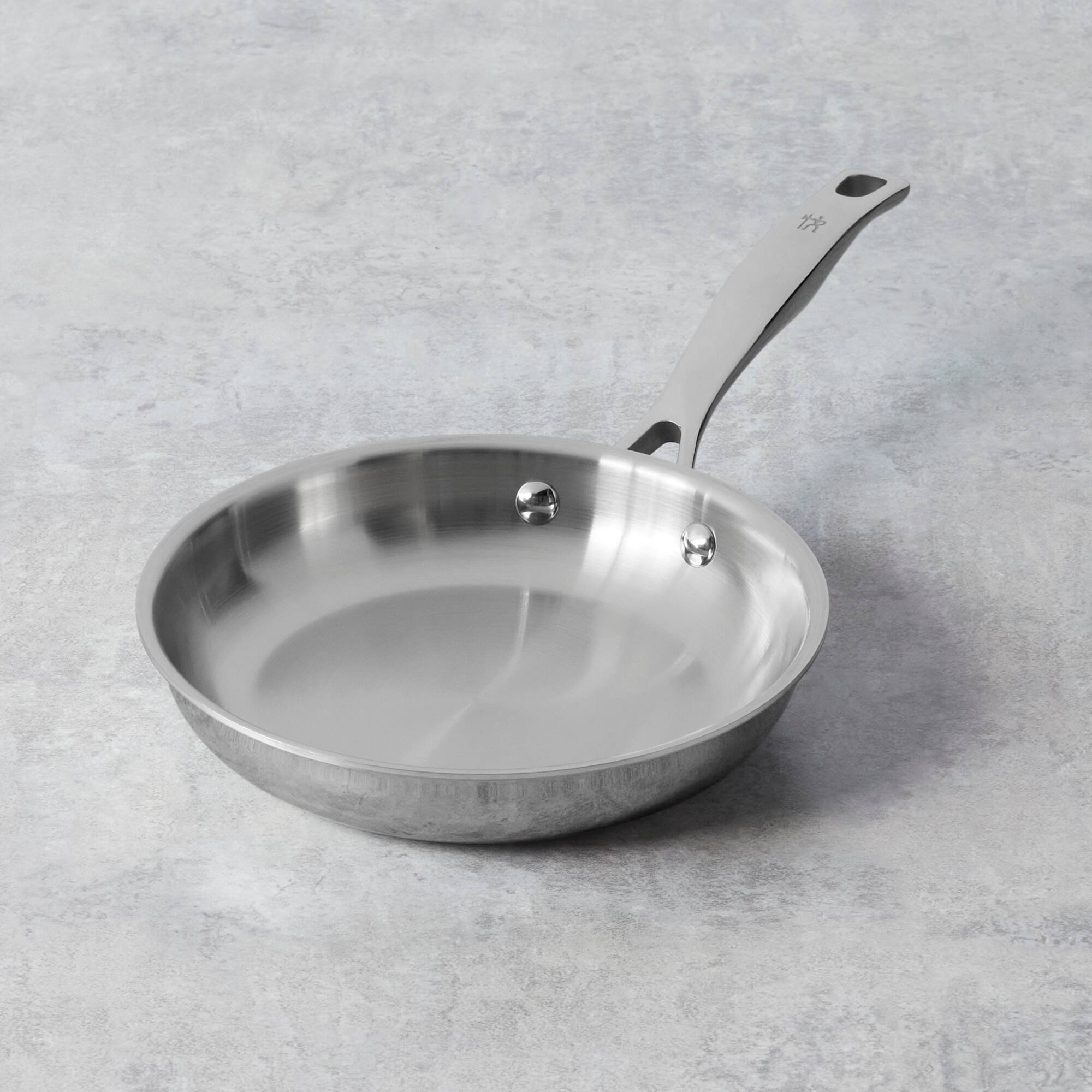 Alt View 4. Henckels - Henckels Clad H3 8-inch Stainless Steel Fry Pan - Stainless Steel.