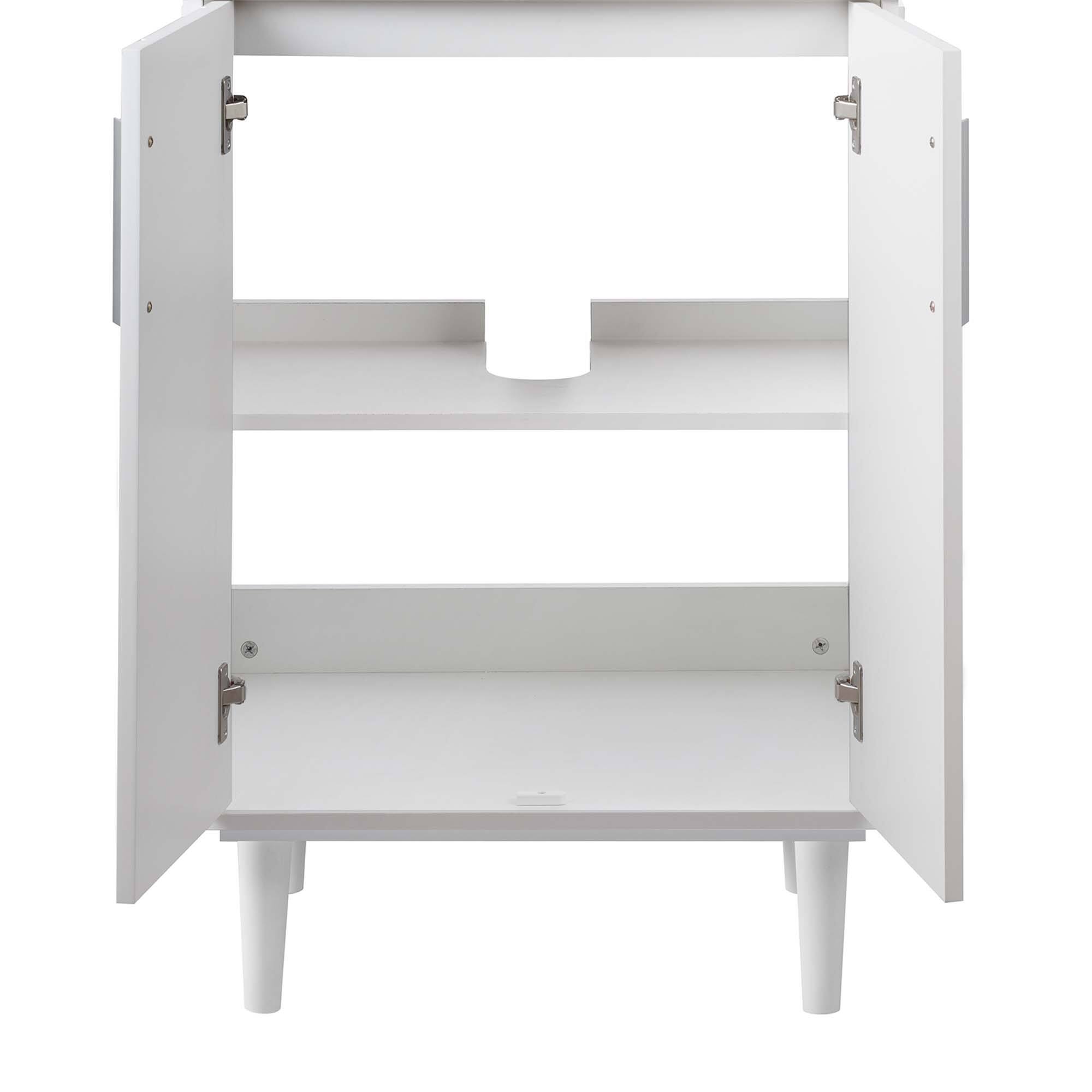 Alt View 5. Modway - Augusta 24" Bathroom Vanity by Modway - White Black.