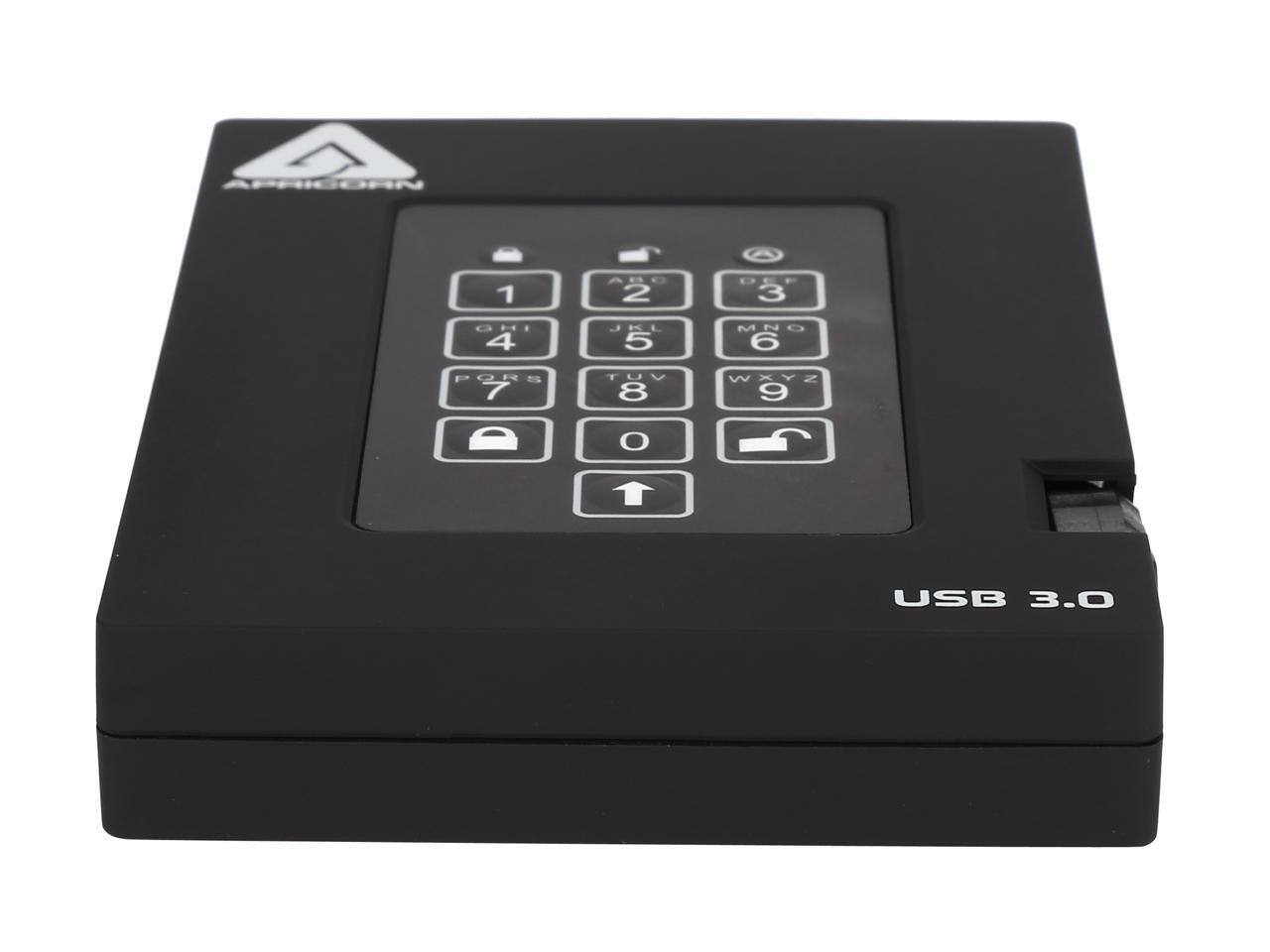 APRIGORN 1 AB0 2 3 4 K 5 M N O 6 P PORS 7 T ruV UJ 8 WXYZ 9 O USB 3.0