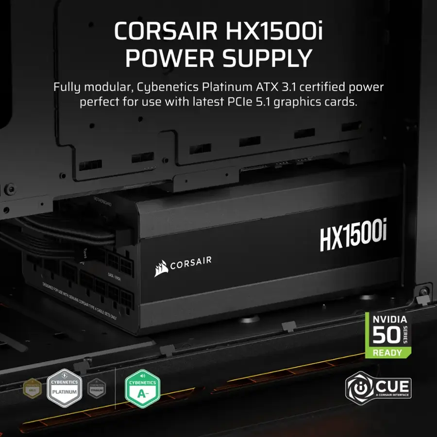CORSAIR HXi Series HX1500i 80 PLUS Platinum Fully Modular