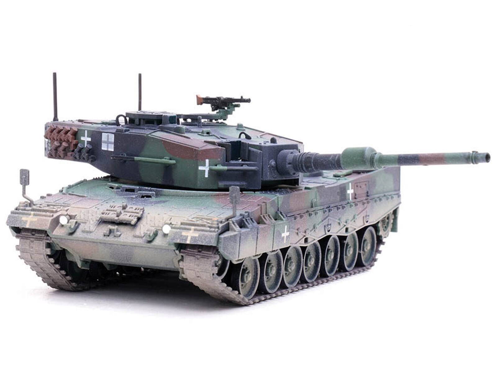 Alt View 1. Panzerkampf - Leopard 2A4 Main Battle Tank with Snorkel "3-Tone Camouflage" Ukrainian Army "Armor Premium" 1/72 Model by Panzerkampf.