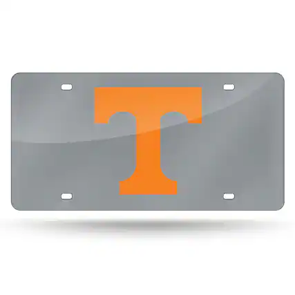 Front. Rico Industries - Tennessee Volunteers Mirrored Laser Cut License Plate Laser Tag - Multi.