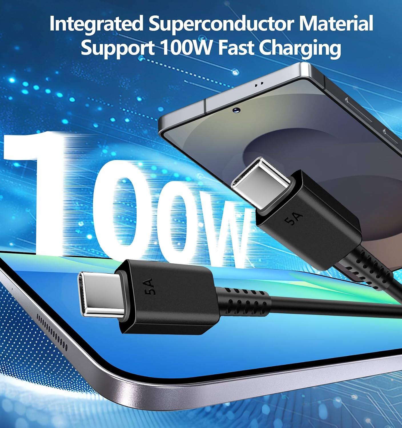 Integrated Superconductor Material Support 100W Fast Charging 100% 5A 5A