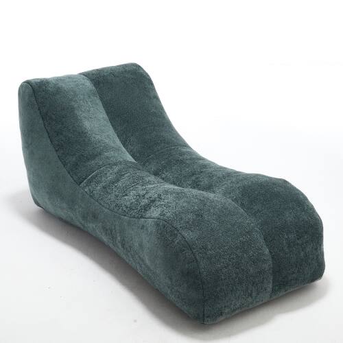 Front. Chery Life - Blue Bean Bag Sofa Chair Sponge Filled Lounger for Living Room - Blue.