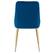 Alt View 14. CorLiving - Nash Velvet Channel Tufted Side Chair - Navy Blue.