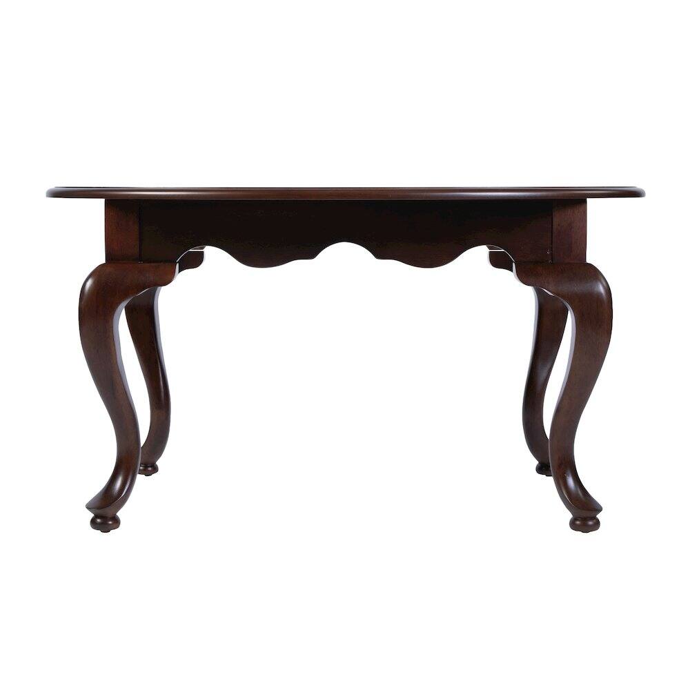 Left. Butler Specialty - Mareo 38 in. W Oval Wood Traditional Queen Anne Coffee Table - Cherry.