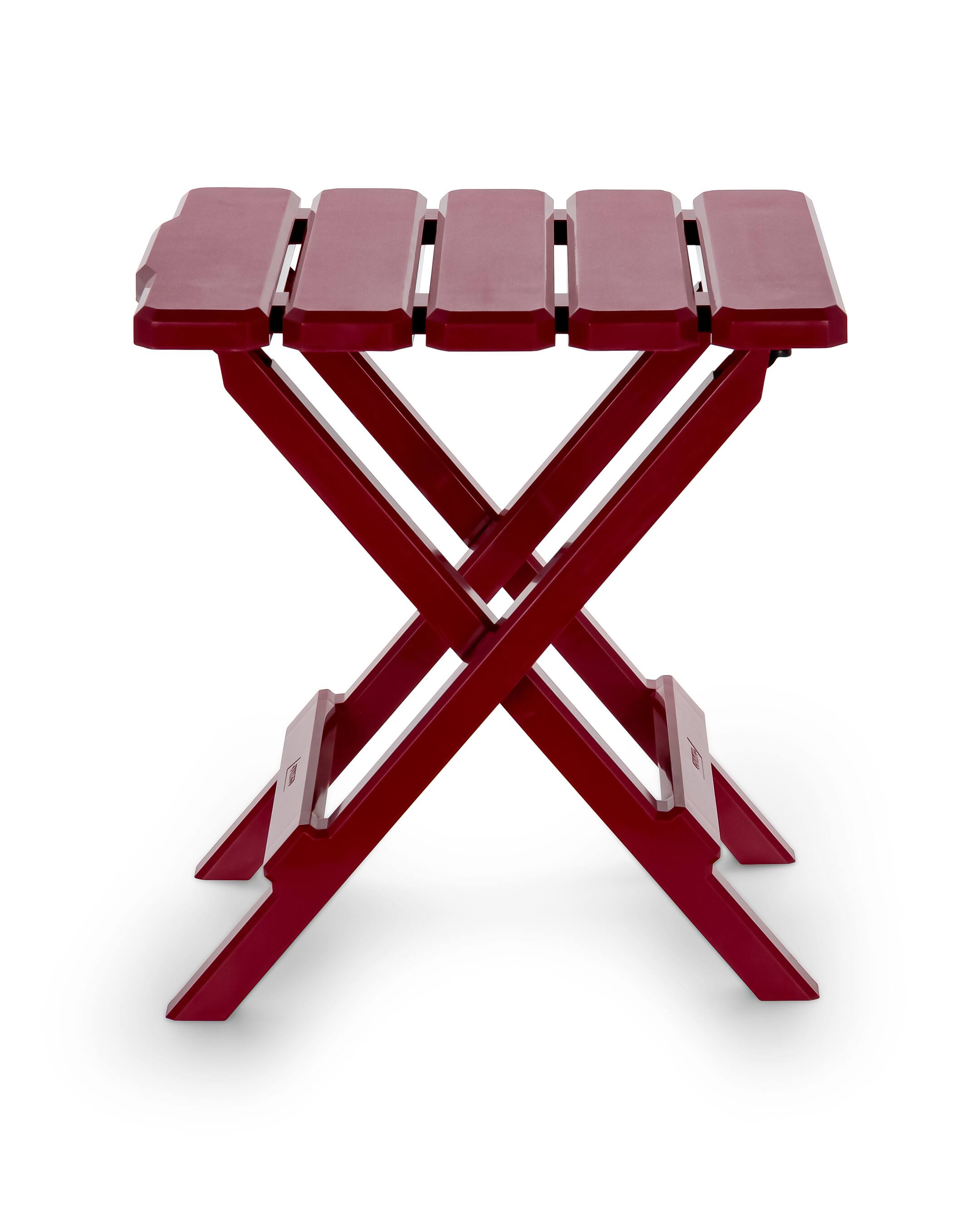 Alt View 1. Camco - Camco 51684 Outdoor Camping Regular Adirondack Plastic Folding Side Table, Red - Red.