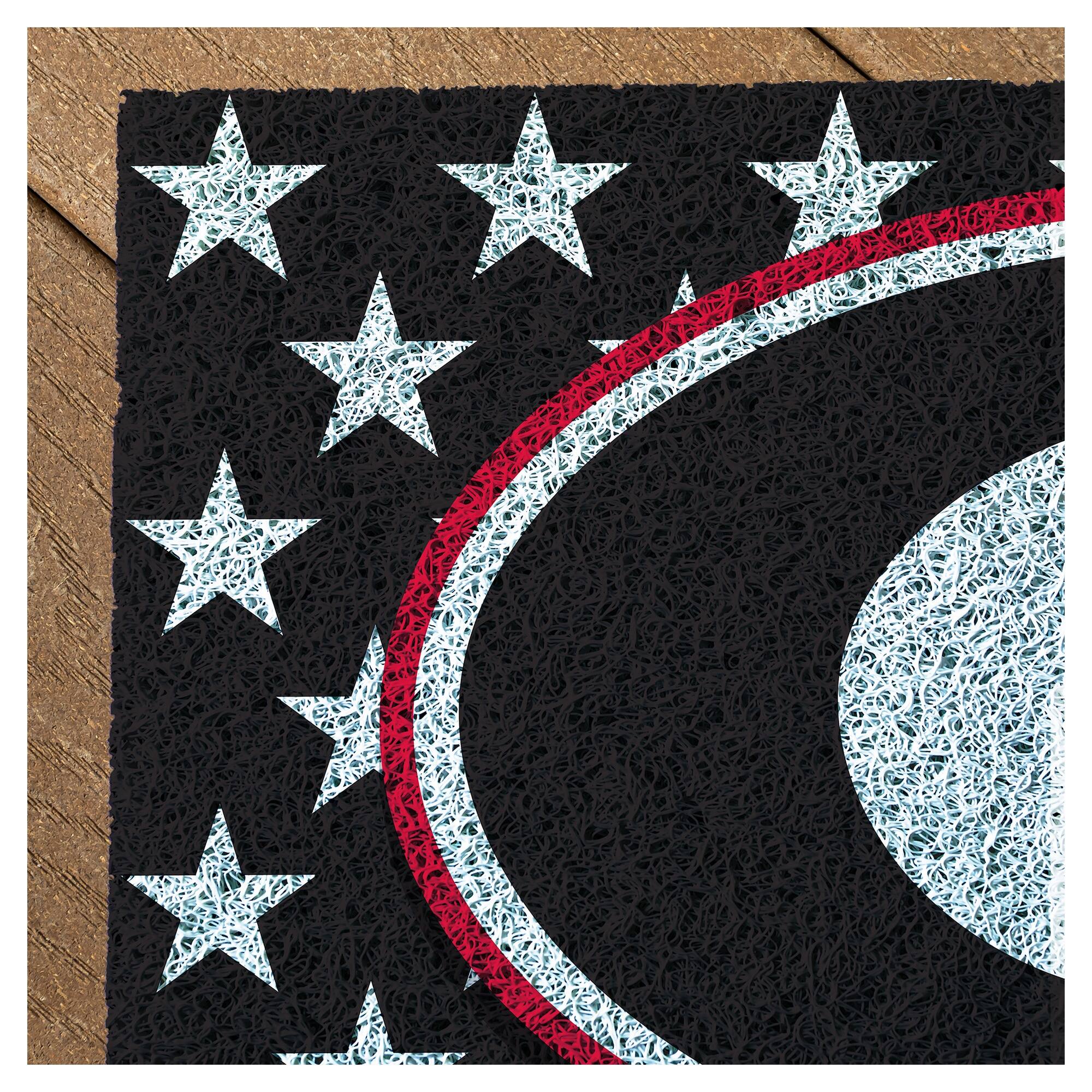 Alt View 1. Evergreen Enterprises - Georgia Bulldogs 16" x 28" Stars & Stripes Patriotic Turf Mat - Multicolor.