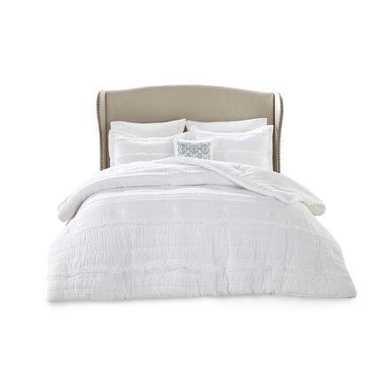 Front. Gracie Mills - Gracie Mills Sheila 5-Piece Comforter Set - White.