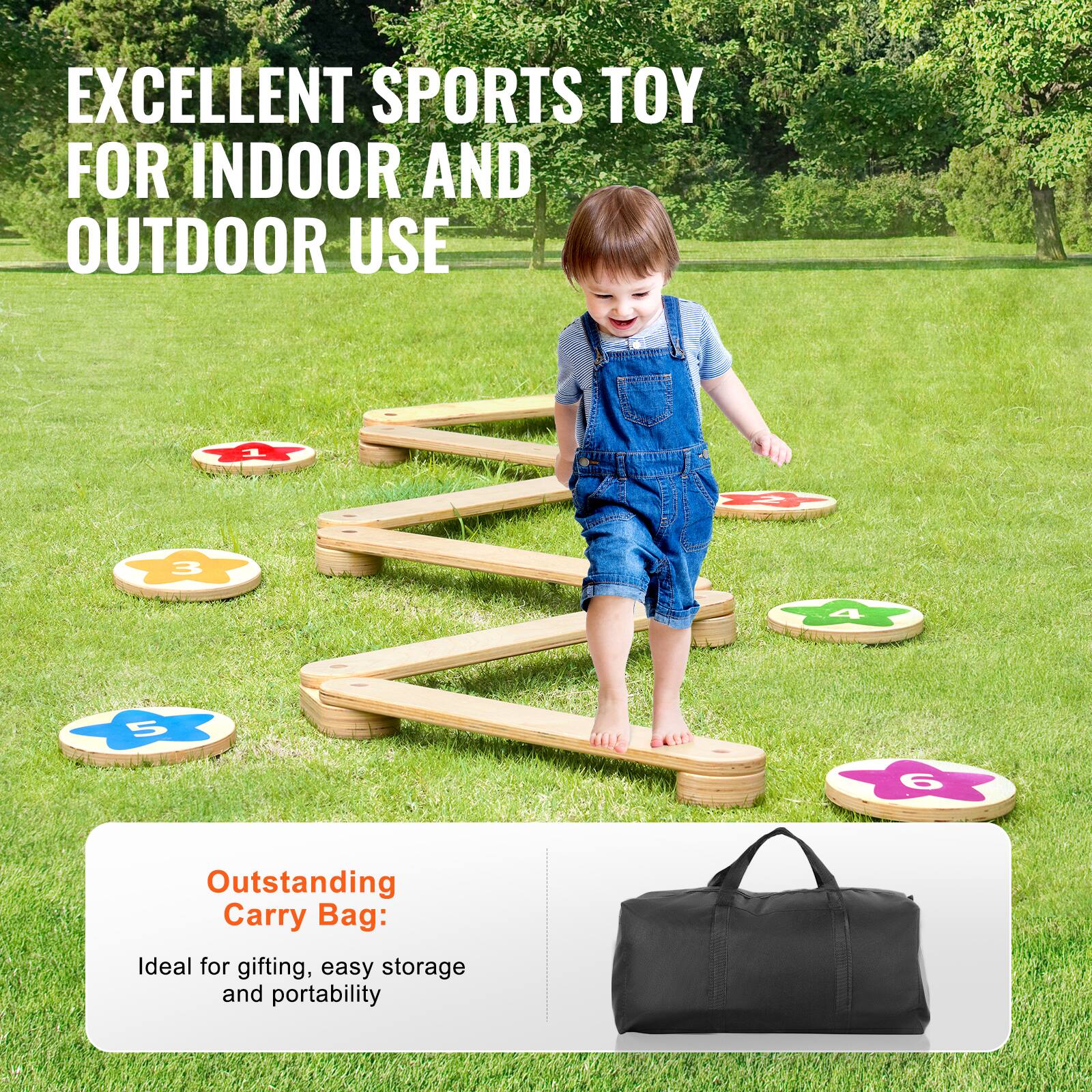 EXCELLENT SPORTS TOY FOR INDOOR AND OUTDOOR USE

Outstanding Carry Bag:
Ideal for gifting, easy storage and portability