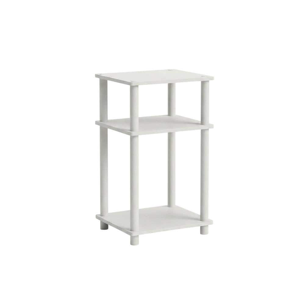 FurniFact - 3-Tier End Table with Multi-level Storage and Modern Design - White price history on PriceWatchPro