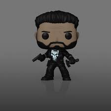 Angle. Funko - Funko Pop! Marvel The Punisher #1635 Glow in the Dark Exclusive Vinyl Figure - Multicolored.