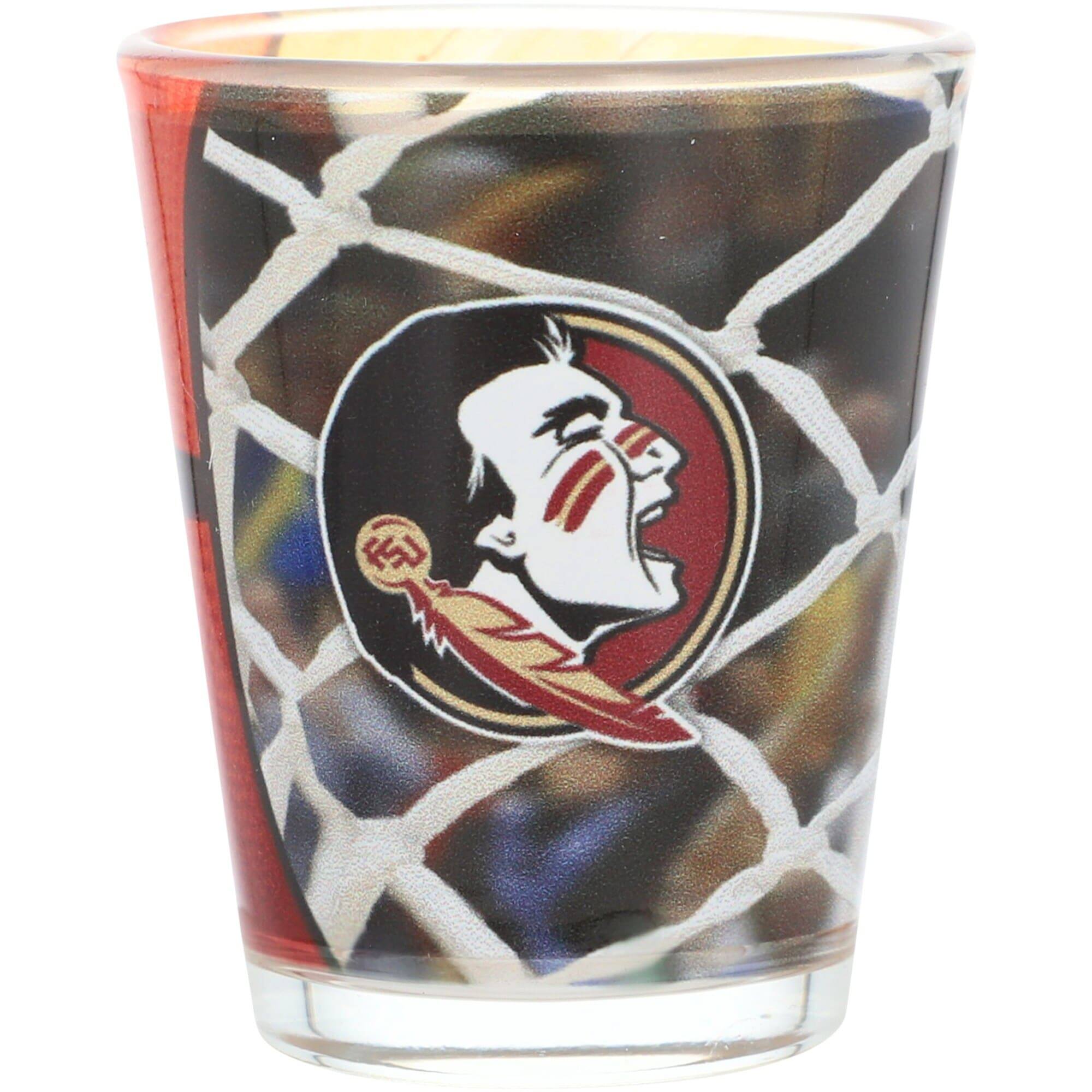 Alt View 1. Indigo Falls - Florida State Seminoles 2oz. Basketball Collector Shot Glass - Multicolor.