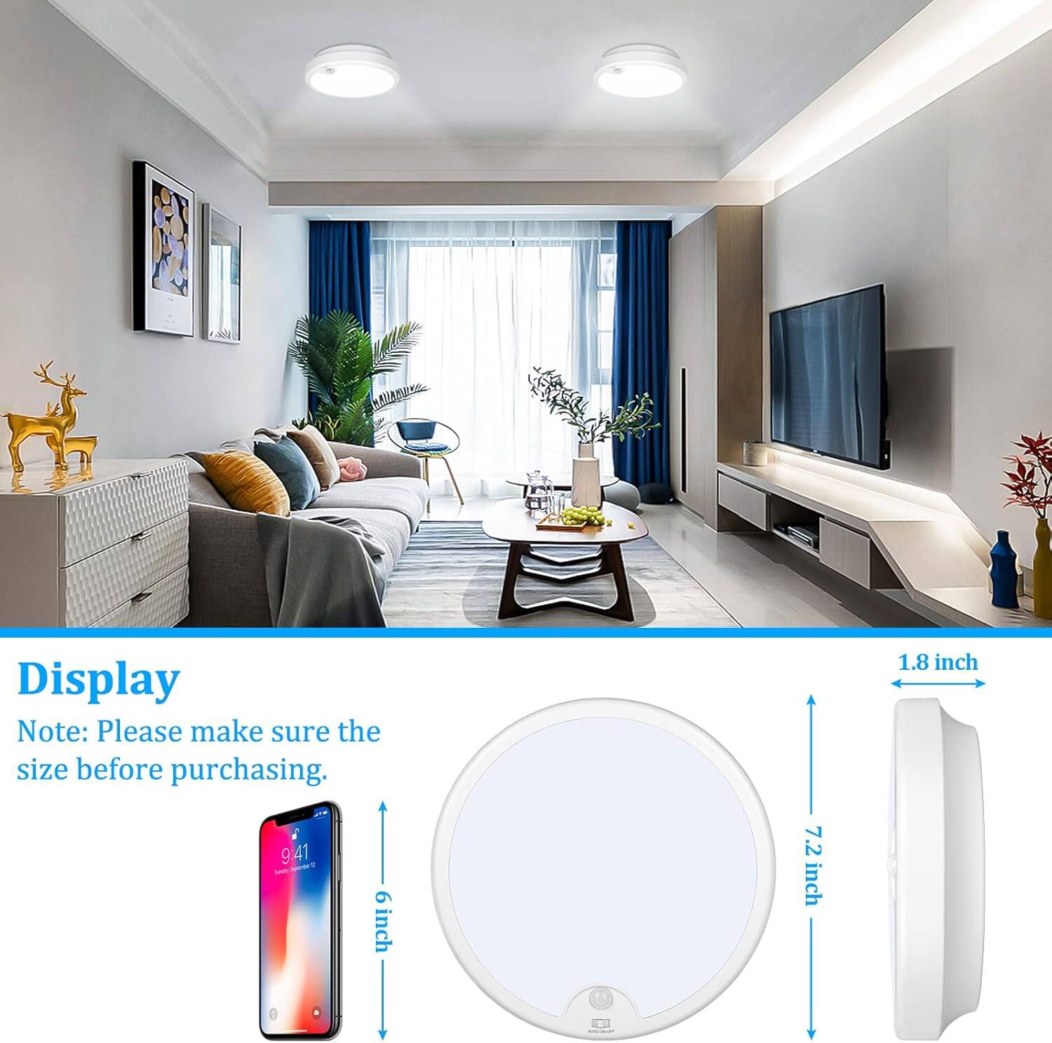 Display

Note: Please make sure the size before purchasing.

1.8 inch

6 inch

7.2 inch