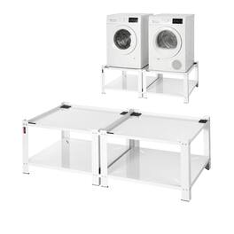 VEVOR - Laundry Pedestal, 16.1 in Height, 27.5 x 27.5 in Washer and Dryer Pedestals with Storage Shelf, 700 lbs Load Capacity - White