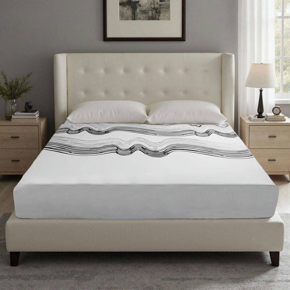 Kadyn - 12-Inch King Mattress - Ultra-Breathable Sterilizing Design with High Rebound Support for Modern Bedrooms - White