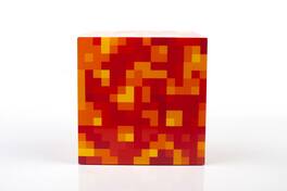 Ukonic - Minecraft Lava Block LED Mood Light | Minecraft Mood Lighting | 6 Inches Tall - Red