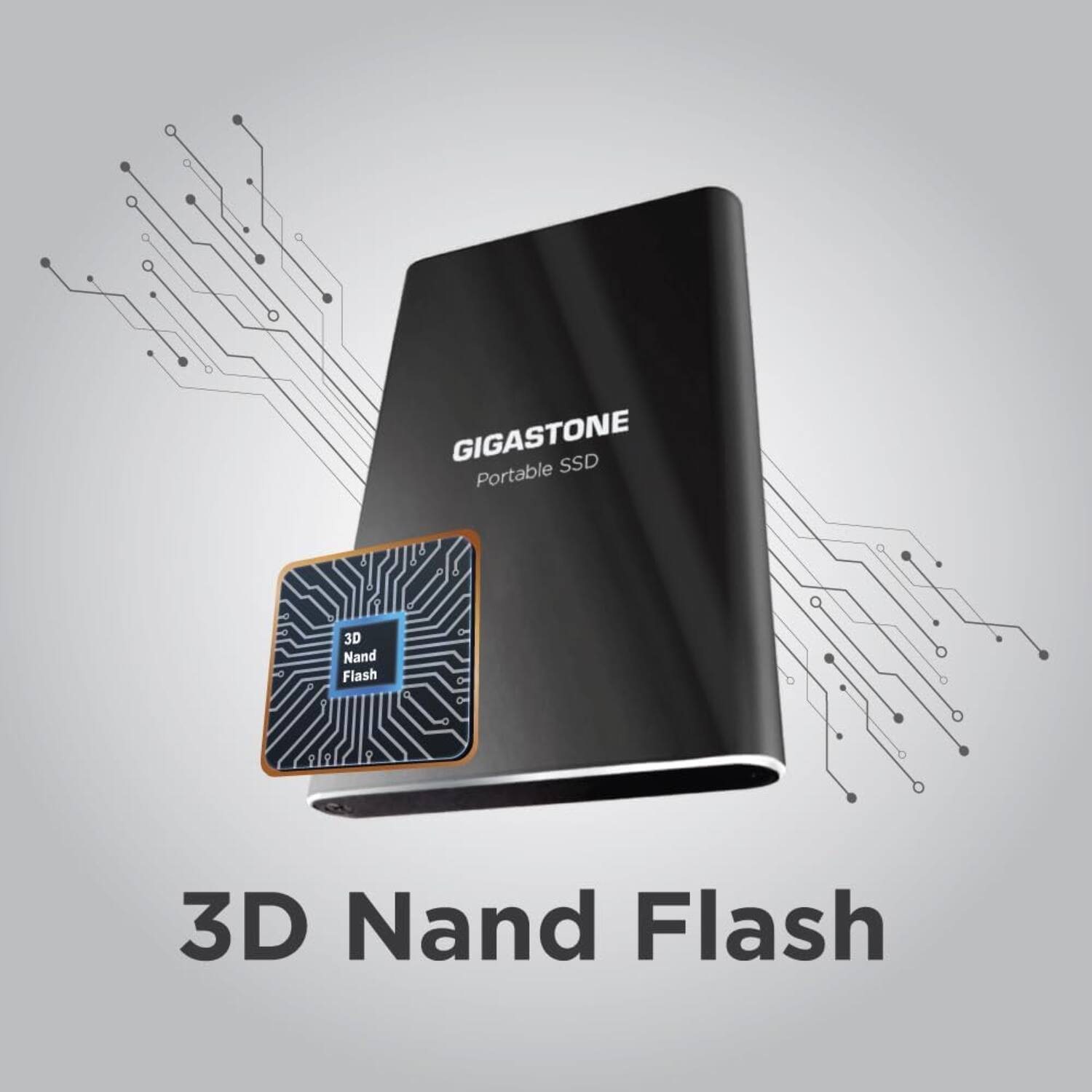 GIGASTONE Portable SSD  
3D Nand Flash