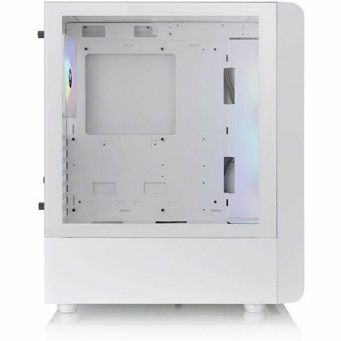 Alt View 7. Thermaltake - Thermaltake S200 Plus TG ARGB Snow ATX Mid Tower Chassis with 120mm ARGB Fan - Snow.